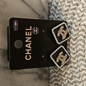 SOLD - 925 Silver and Black Earrings